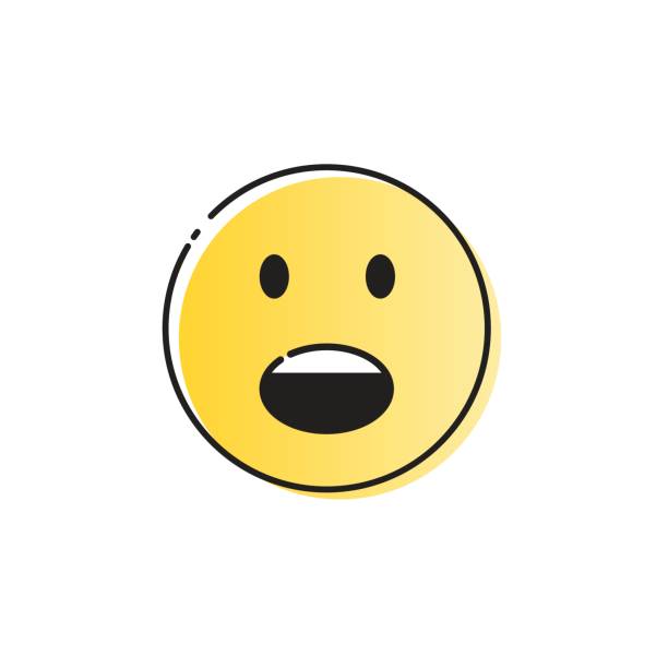 istock Yellow Cartoon Face Screaming People Emotion Icon 689359590