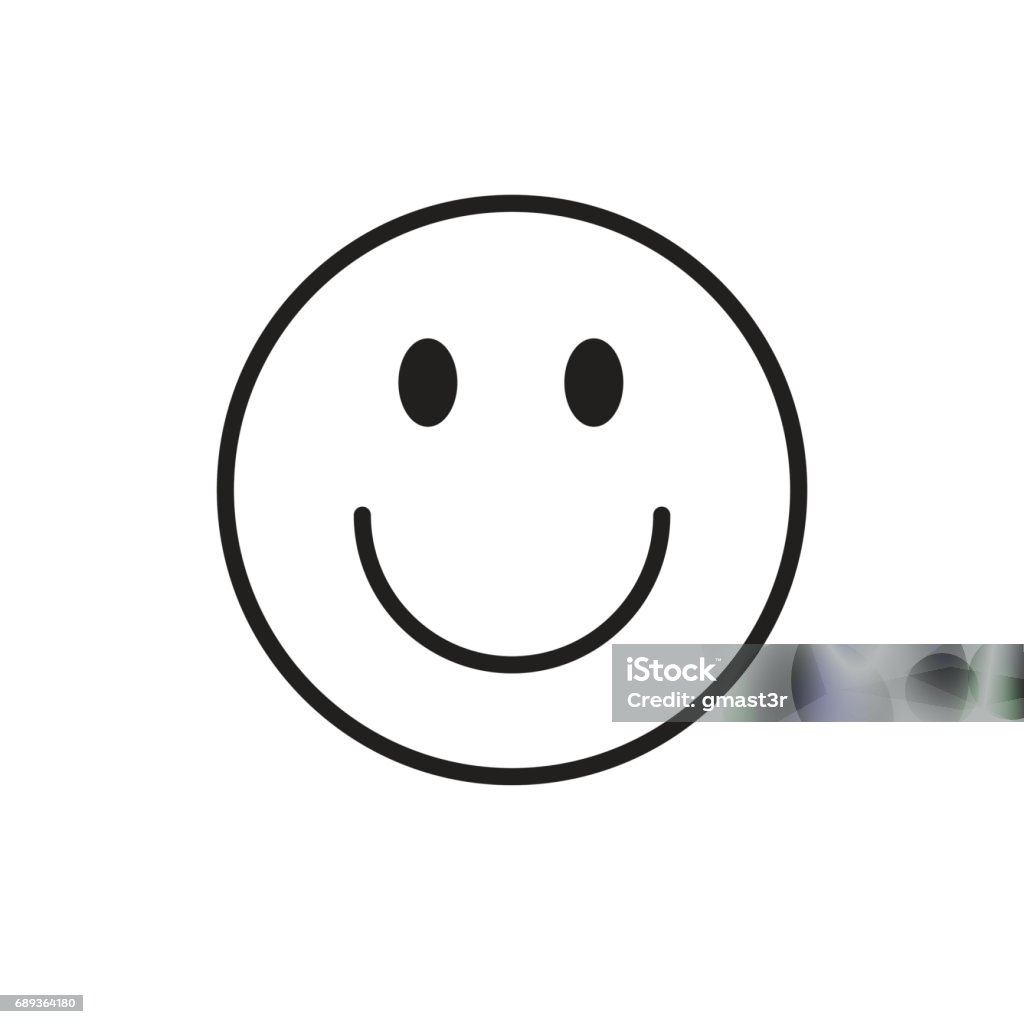 Smiling Cartoon Face Positive People Emotion Icon Stock Illustration -  Download Image Now - Anthropomorphic Smiley Face, Human Face, Smiling -  iStock