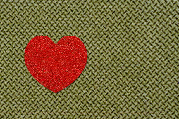 Abstract blur of Big Paper red heart with White Pastel plastic texture background. Valentine concept. Minimal concept