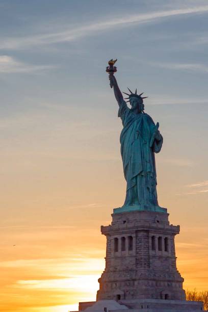 istock Statue of Liberty at Sunset 689371498