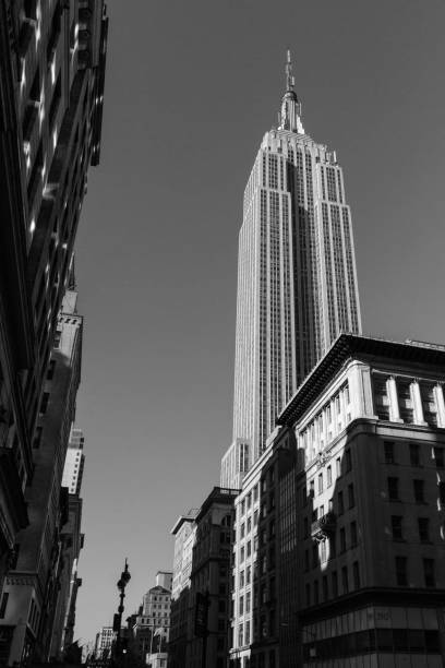 istock Empire State Building from street level, NYC 689372080