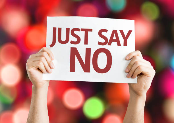 Just Say No Just Say No sign peace demonstration photos stock pictures, royalty-free photos & images