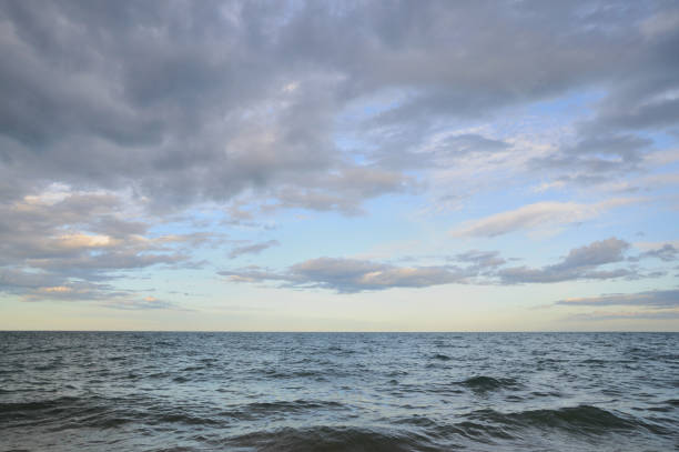 istock Sea view and the gray clouds before rainning time 689432156