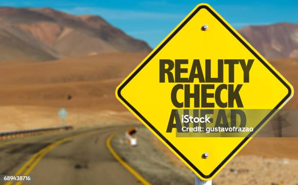 Reality Check Ahead Stock Photo - Download Image Now - Mythology, Honesty, Examining