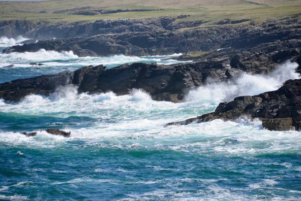 istock Rough sea near Stornoway 689465428