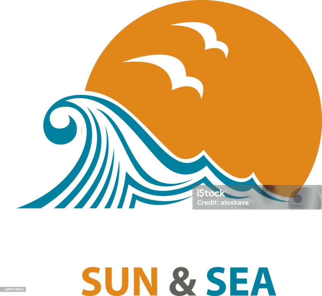 Ocean Esign Ocean Symbol Design Stock Illustration - Download Image Now - Abstract ...