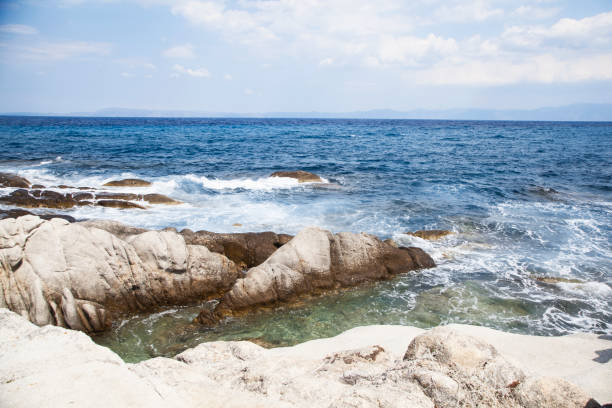 istock Rock beach , summer nature landscape 689487974