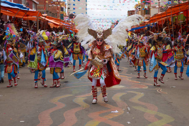 diablada 댄스 그룹 oruro 카니발에 - oruro 뉴스 사진 이미지
