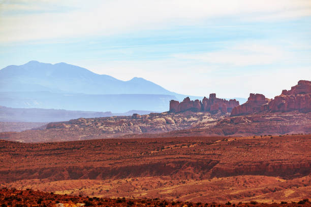 Salt Valley Overlook in Arches National Park. Moab, Utah, United States, North America.