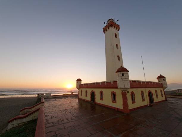 Lighthouse of La Serena, Chile stock photo