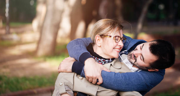 istock Happy mother and son are hugging 689507996