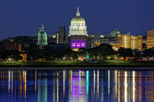 istock Harrisburg Pennsylvania at Night 689523878