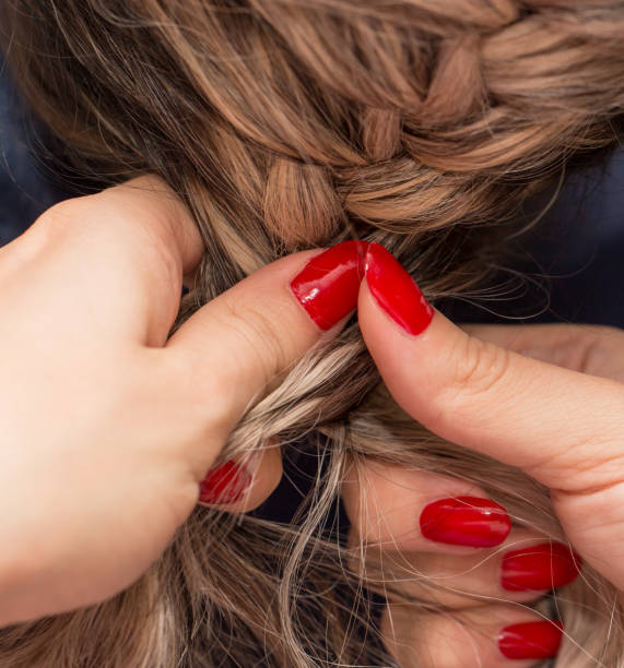 istock braided pigtails in the beauty salon 689524866