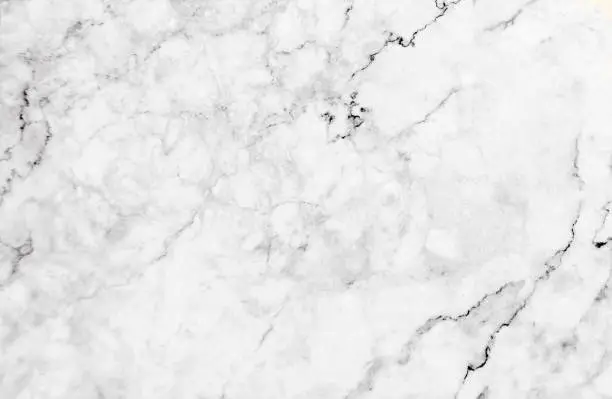 Photo of White gray marble texture with subtle grey veins