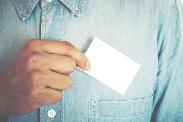 istock Businessman with business card 689527746