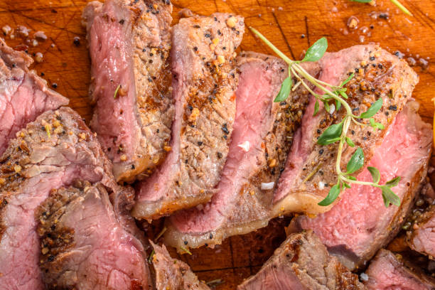 istock Juicy Steak in Slices 689527908