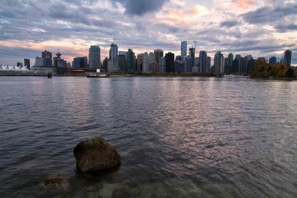 istock Vancouver skyline at sunset, Canada 689544544