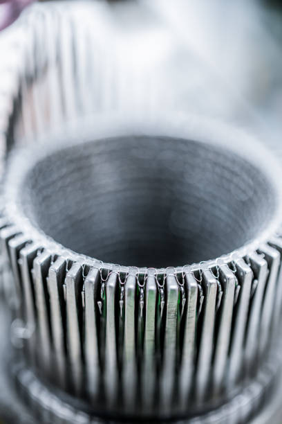 istock Mechanism for making metal braiding 689550758