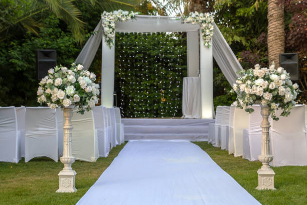 istock Jewish Hupa , wedding putdoor . 689553980