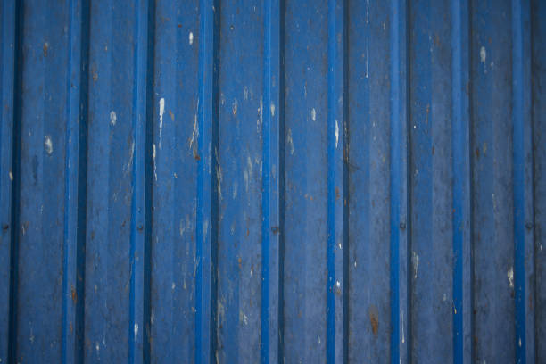Blue metal sheet dirty background