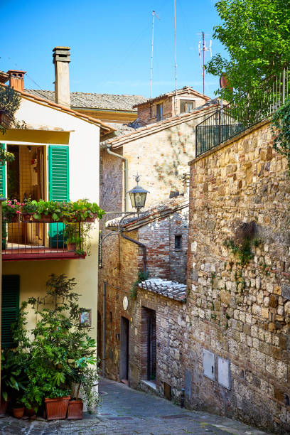 istock Street view of Montepulciano 689555580