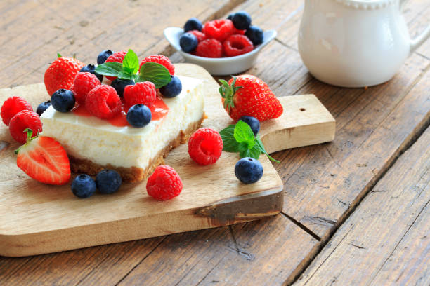 cheesecake - backen - fotografias e filmes do acervo