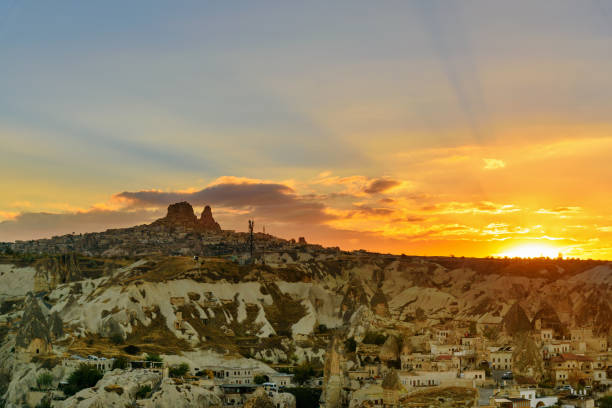 istock Sunset in Cappadocia. Turkey 689569060