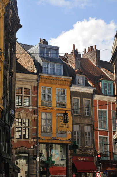 istock Shop facades of Old Lille 689572406
