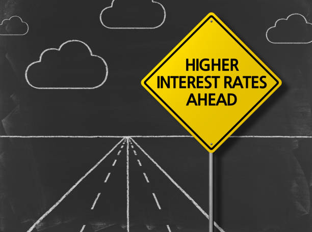 istock Higher Interest Rates Ahead - Business Chalkboard Background 689575794