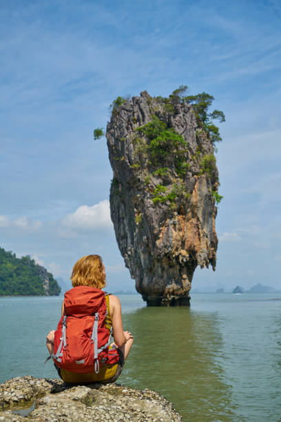 Traveler Traveler Girl phang nga bay stock pictures, royalty-free photos & images