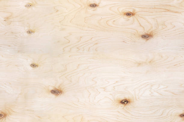 istock Plywood texture with knots light. Seamless 689596260