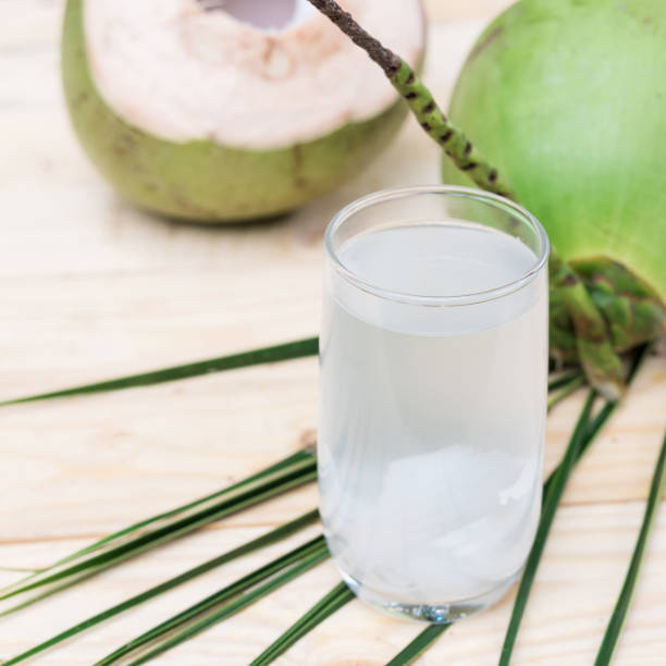 istock Fresh coconut drink with young coconut 689599040