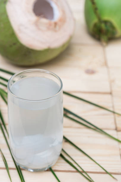 istock Coconut juice,Drink coconut water 689599086