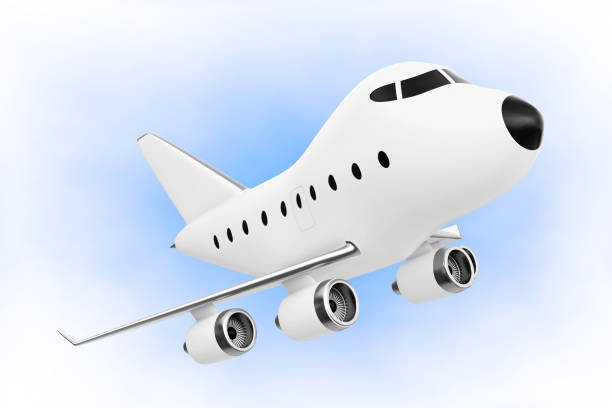 istock Cartoon Toy Jet Airplane. 3d Rendering 689602608