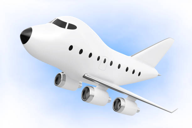 istock Cartoon Toy Jet Airplane. 3d Rendering 689602622