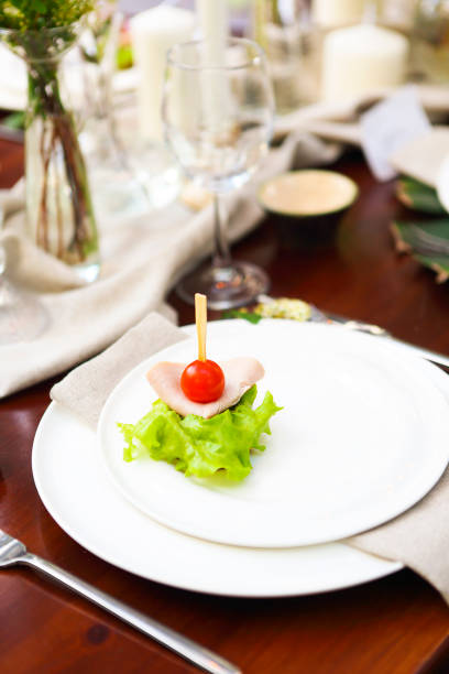 istock Decoration of wedding table in the garden 689603046