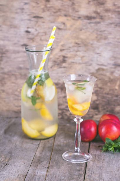 istock summer drink with lemon and peach 689607666