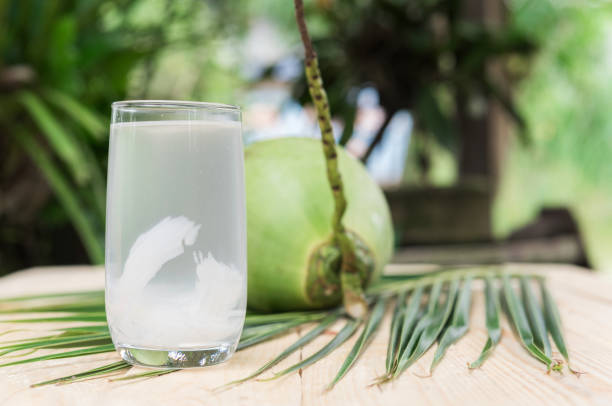 istock Coconut juice,Drink coconut water 689619074