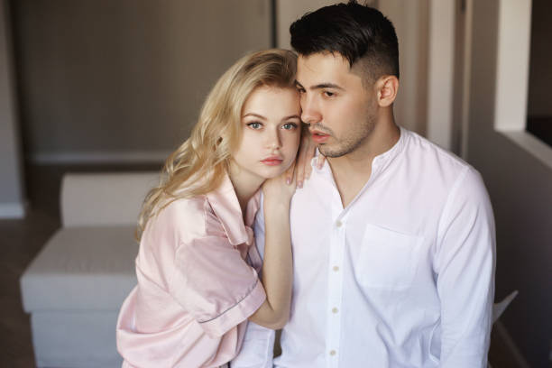 istock Young couple at home 689644124