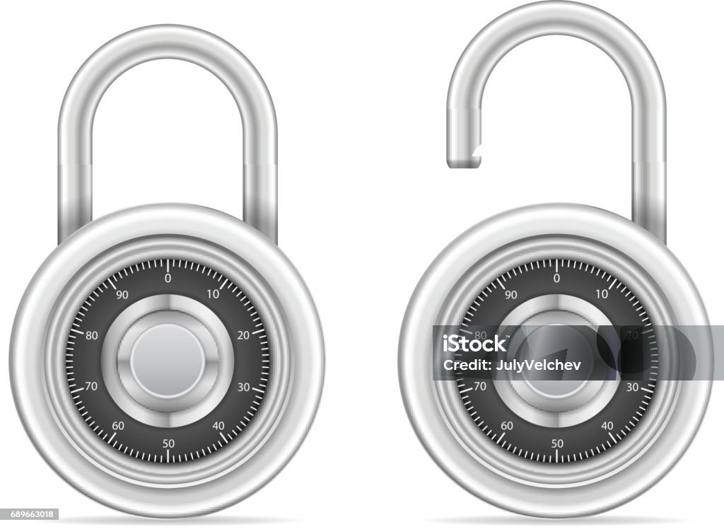Padlock Set Stock Illustration - Download Image Now - Closed ...