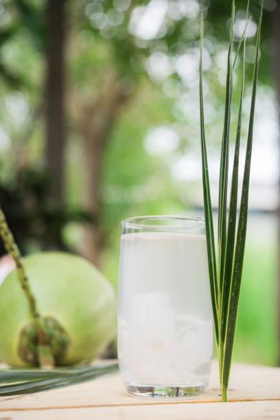 istock Coconut juice,Drink coconut water 689667348