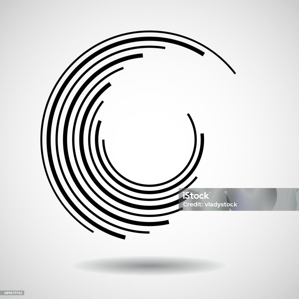Tecnología abstracto círculos - arte vectorial de Repetición libre de derechos