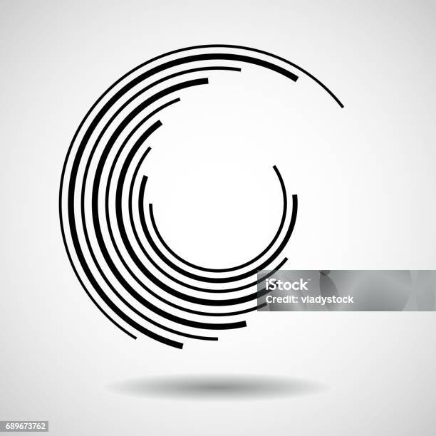 Ilustración de Tecnología Abstracto Círculos y más Vectores Libres de Derechos de Repetición - Repetición, Logotipo, Espiral