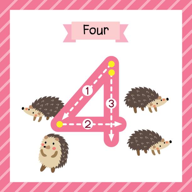 Four Flash Card 1,600+ Number Flash Cards Stock Illustrations, Royalty-Free Vector ...