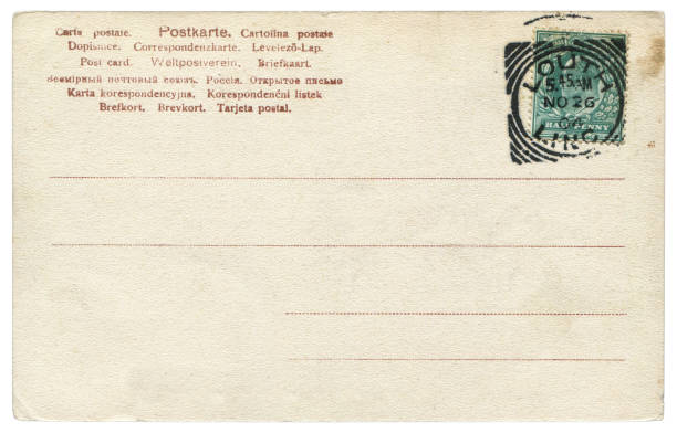 istock vintage blank British postcard sent from Louth in early 20th century 689695206