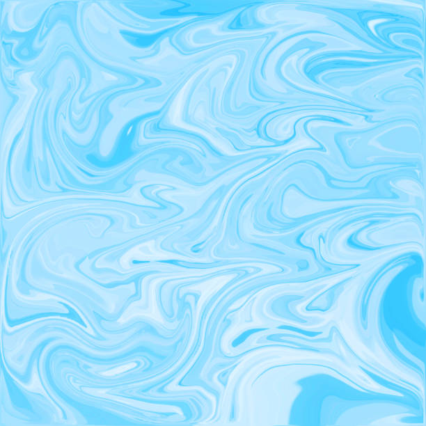 istock Blue Digital Acrylic Color Swirl Or Similar Marble Twist 689706704