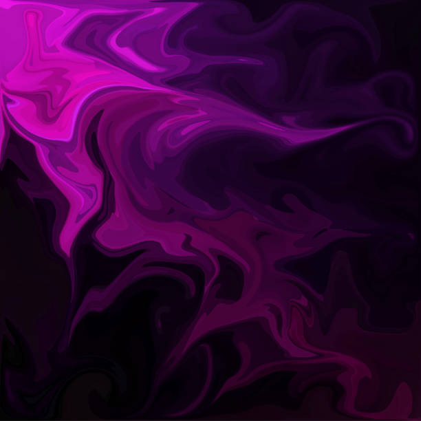 istock Purple Digital Acrylic Color Swirl Or Similar Marble Twist 689709914