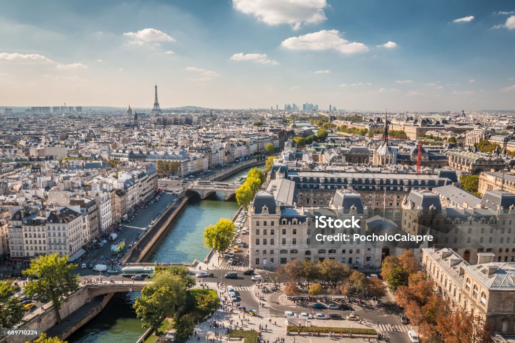 Panoramic view of Paris Paris Paris - France Stock Photo