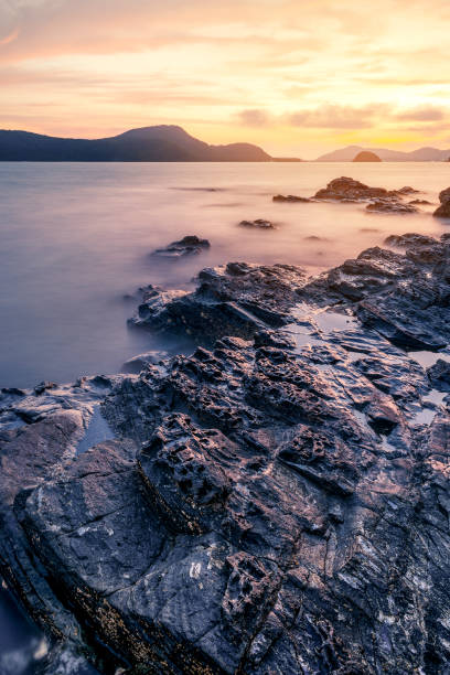 istock Seascape landscape nature with sunset in twilight 689723148