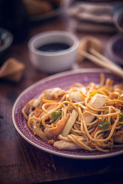 istock Stir Fry Noodles with Chicken 689728864